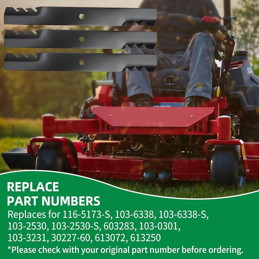 Amazon.com : wyevee 103-6338 Blade Set for Ex Mark 60'' Deck